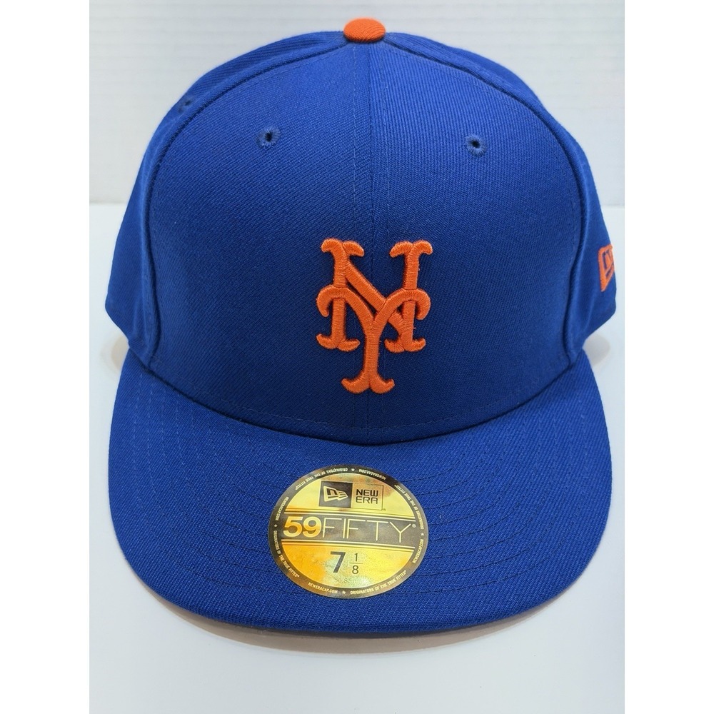 New York Mets New Era 59Fifty Authentic On-Field Fitted Hat Cap 7 1/8" NWT NY